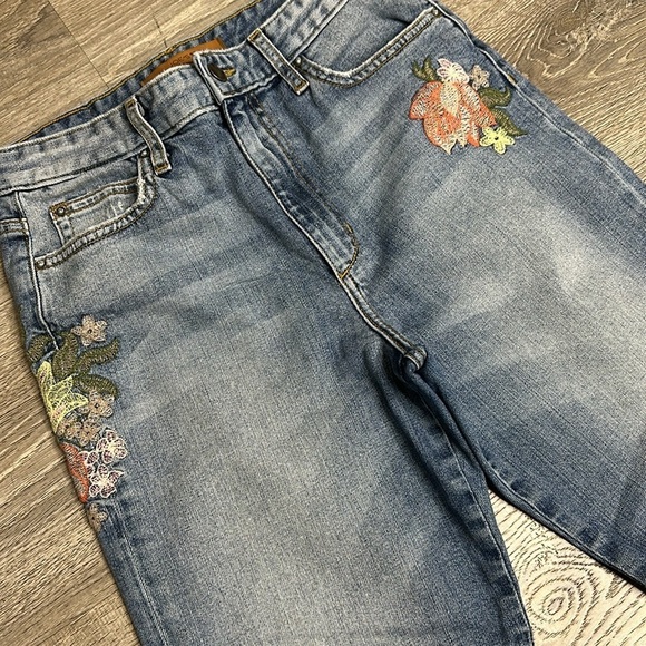 Joe’s Jeans Womens The Debbie Embroidered High Rise Straight Crop Jeans Sz 27 - Picture 6 of 15